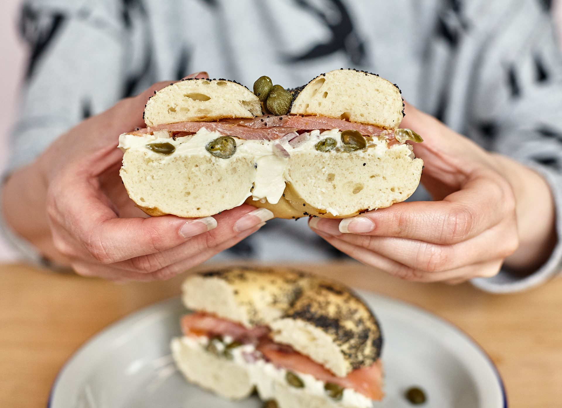 Salmon Bagel - Crooked Letters - Prahran