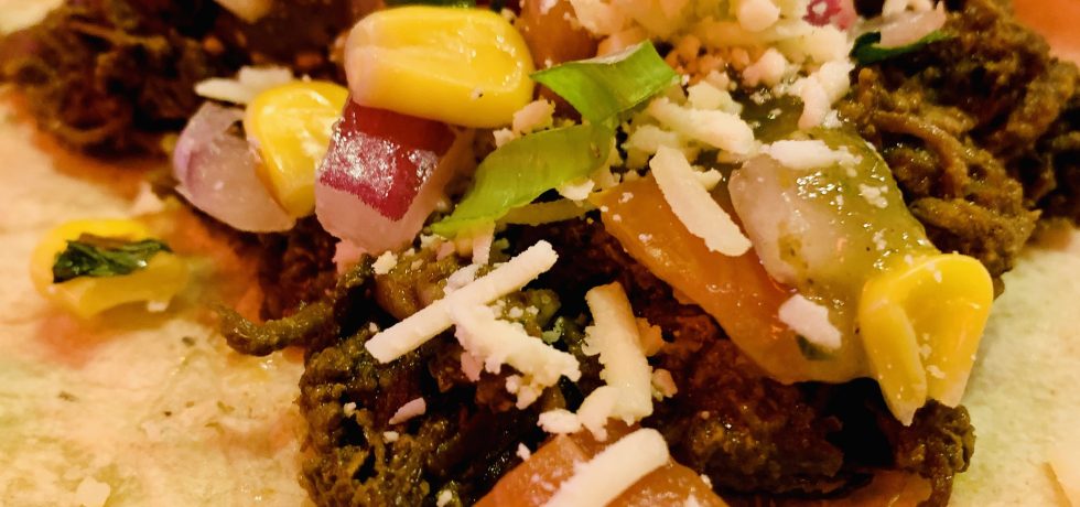 Pulled lamb taco