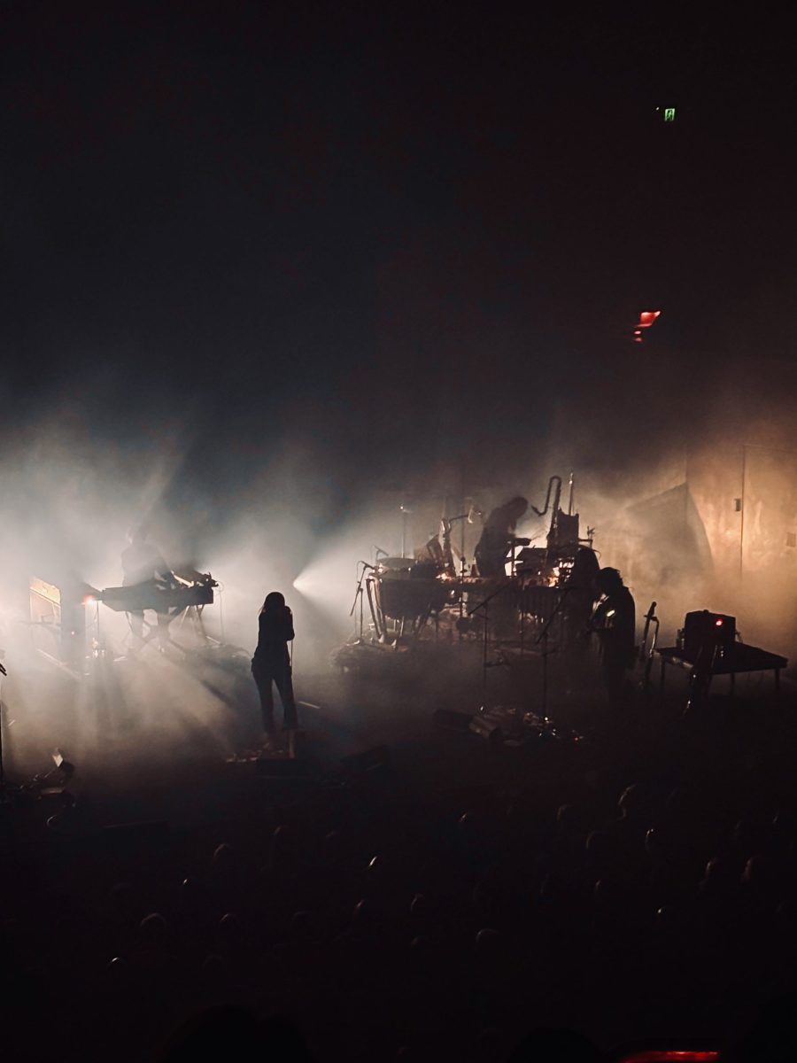 Beth Gibbons performing in near darkness at Melbourne's Hamer Hall