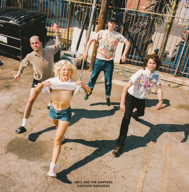 Album cover for Amyl and The Sniffers Cartoon Darkness