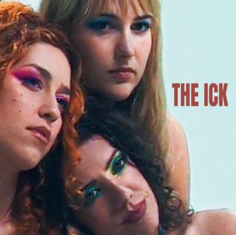 The band Trousdale (faces only) against a light blue background with the words The Ick in red.
