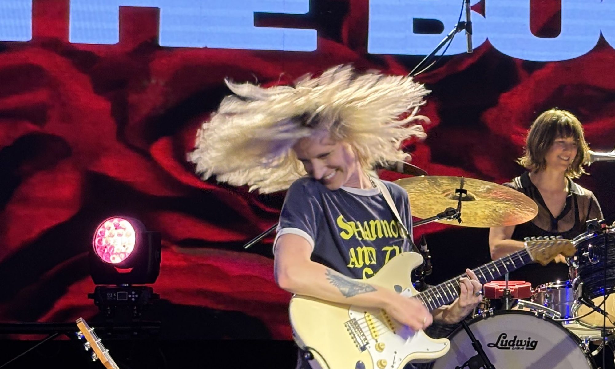 Zoe from The Buoys rocking out at 170 Russell Melbourne