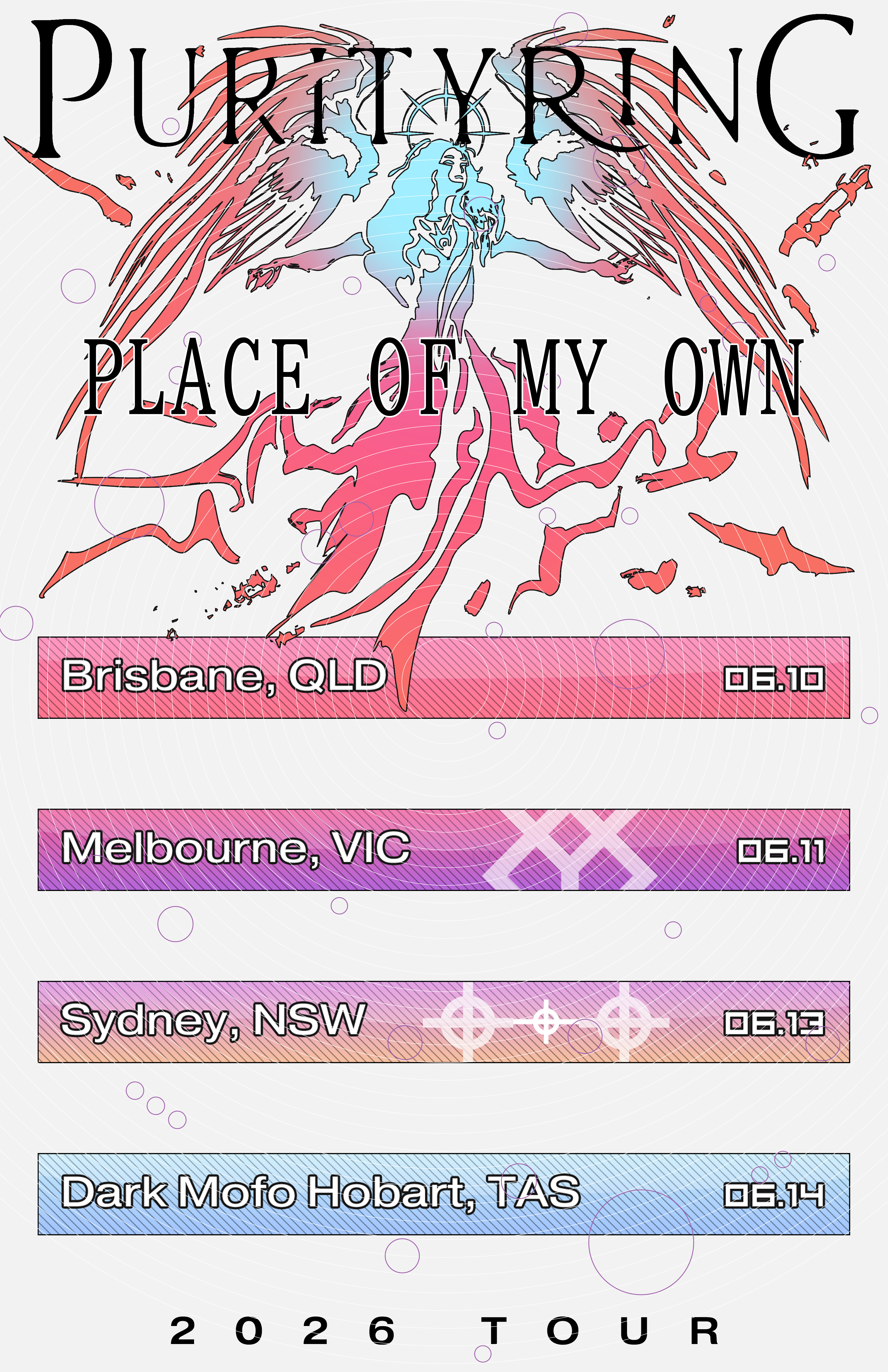 Purity Ring Place of my Own Australian Tour 2026
