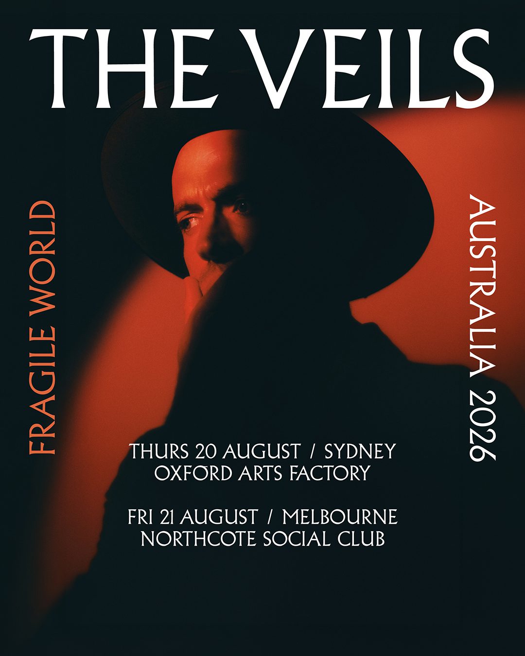 The Veils Fragile World Australian Tour 2026