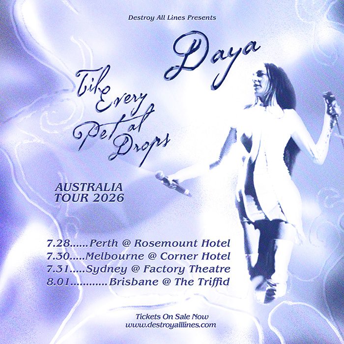 Daya Australian 2026 Tour Poster