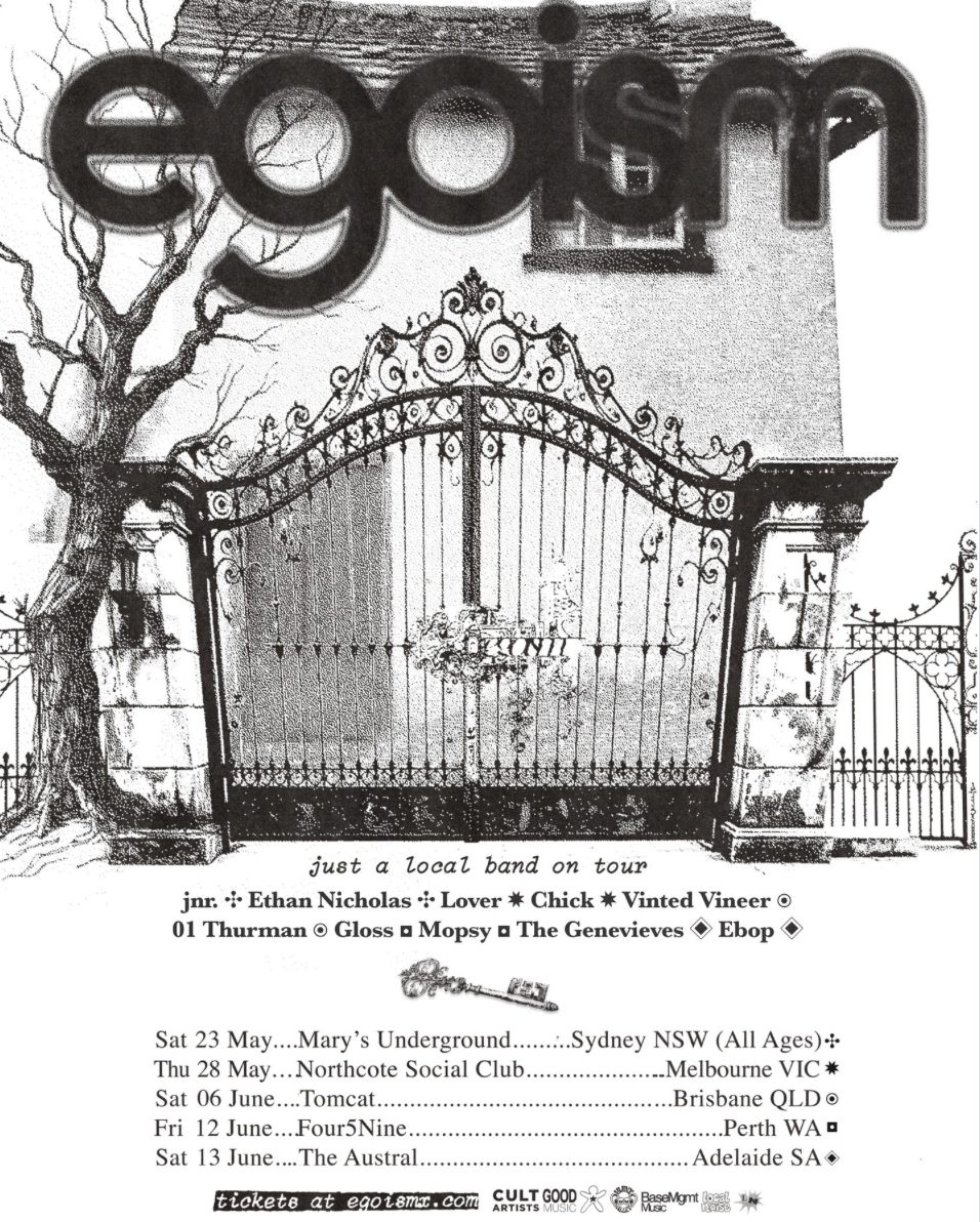 Egoism Australia tour poster 2026