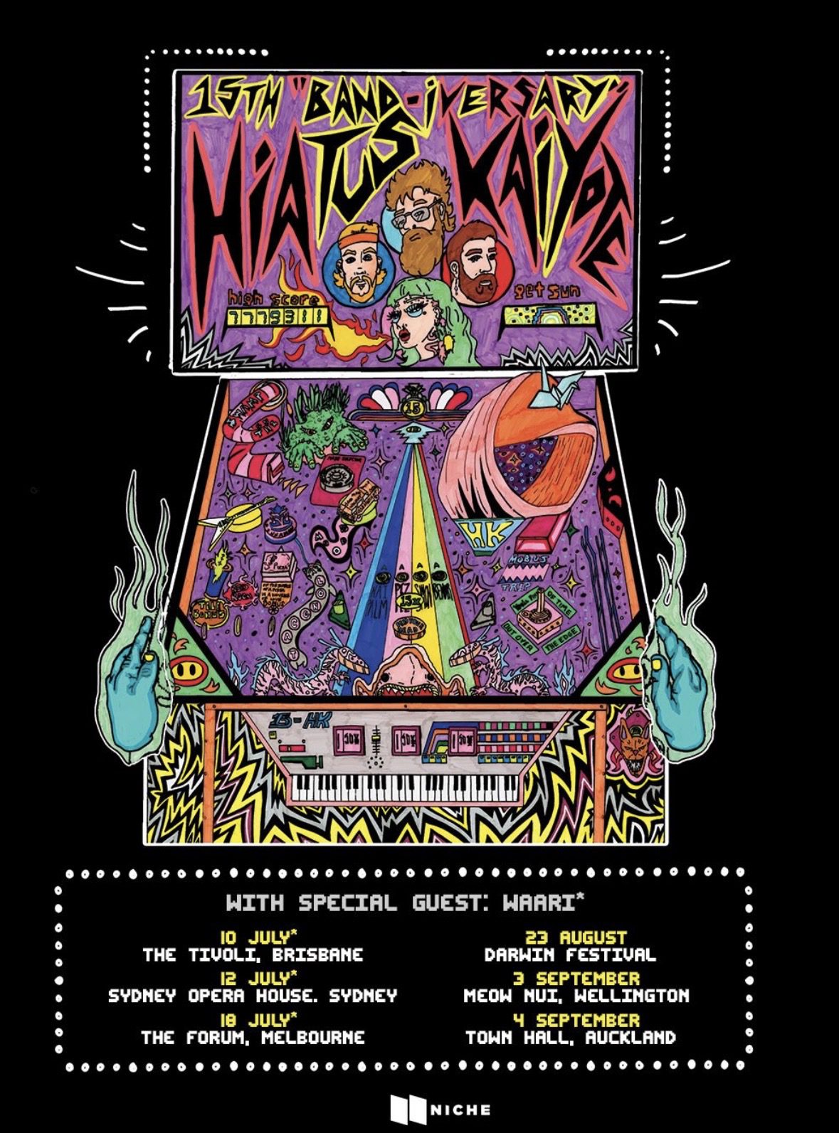 Haitus Kaiyote Aus / NZ tour poster 2026