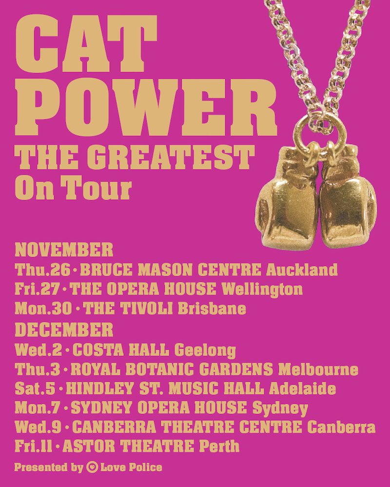 Cat Power Australian 2026 tour poster