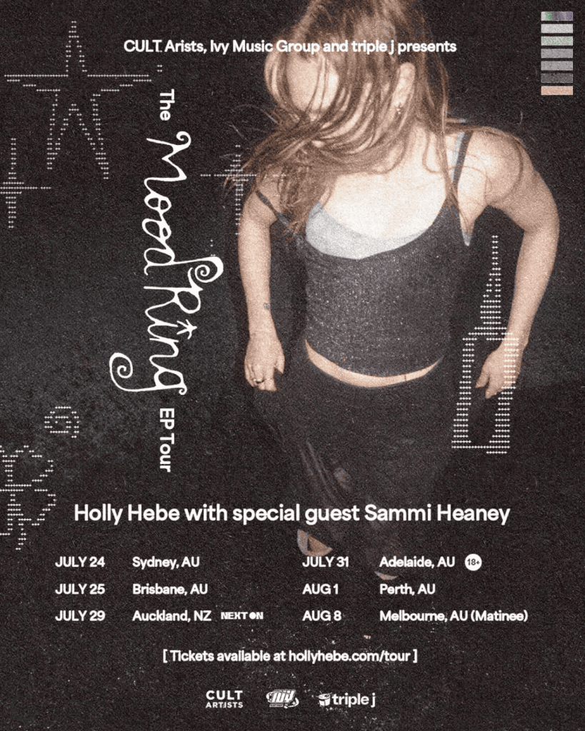 Holly Hebe Australia NZ 2026 tour poster