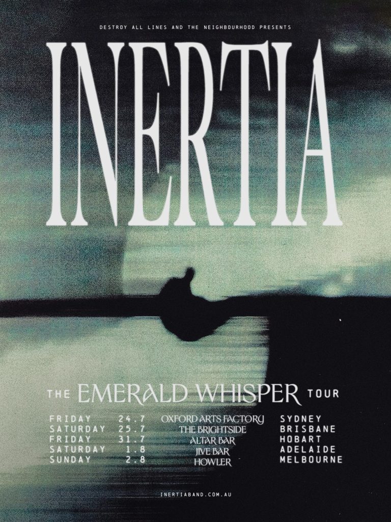 Inertia Australian 2026 tour poster