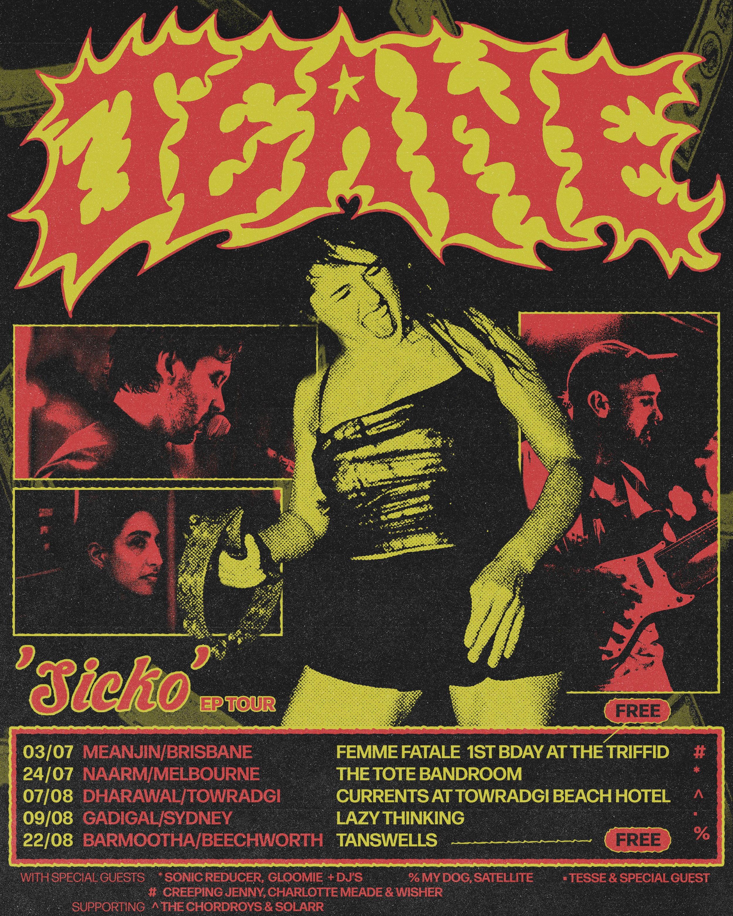 Jeane Australian 2026 Tour poster