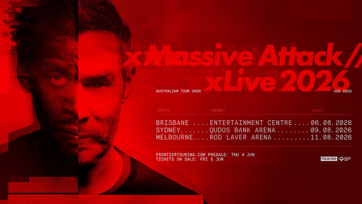 Massive Attack Australia 2026 tour poster