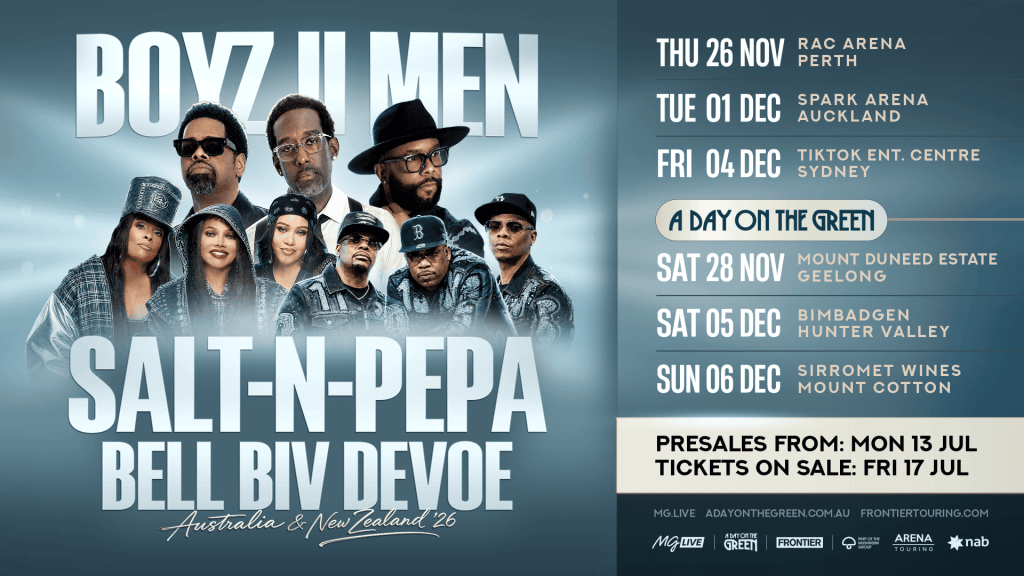 Boys2Men Australia NZ Tour 2026 Poster