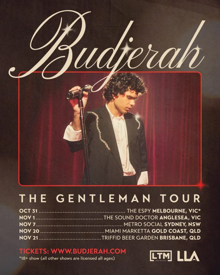 Budjerah Aus tour poster