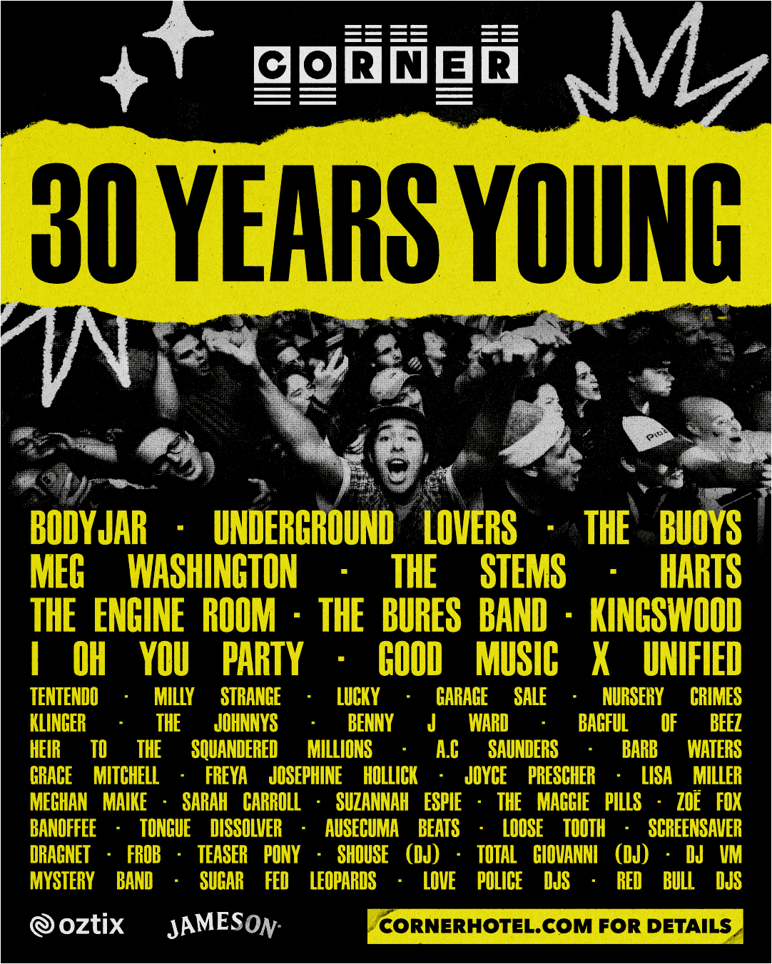 Corner Hotel 30 Years Young poster