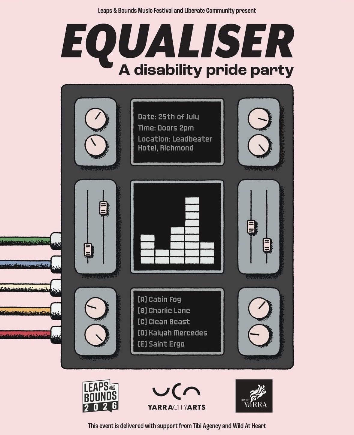 Equaliser Disability Pride Party poster