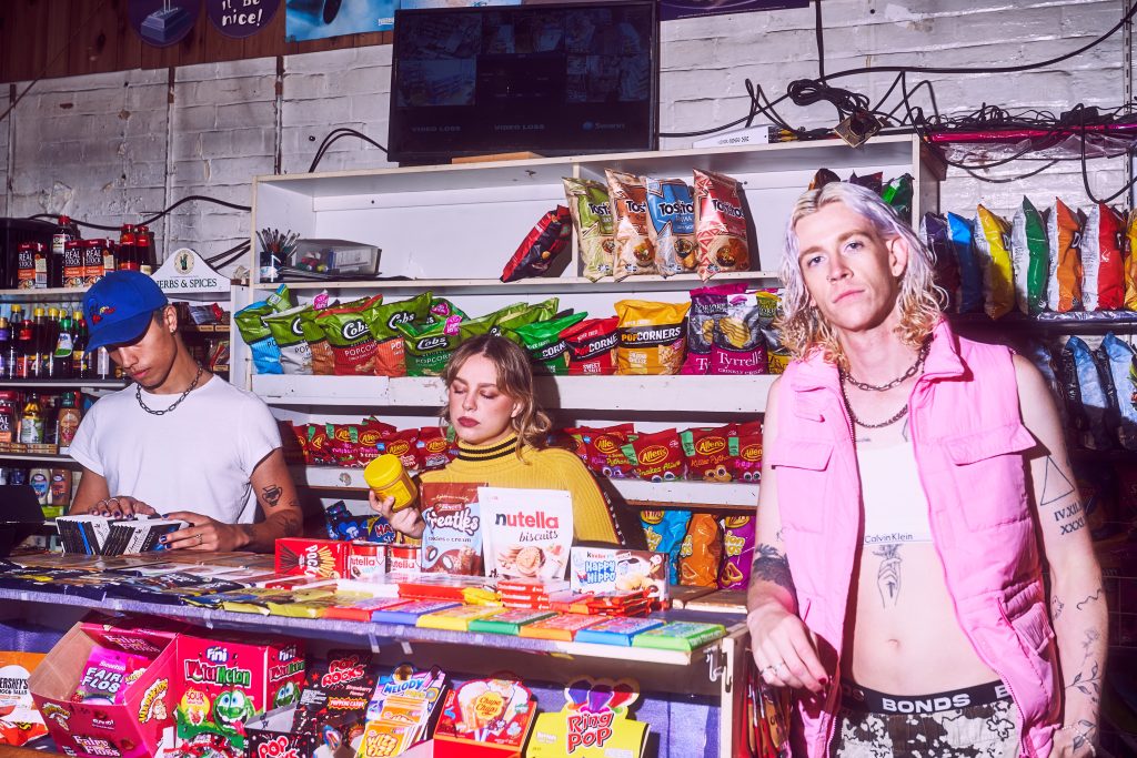 Image of FVNERAL in a grocery store