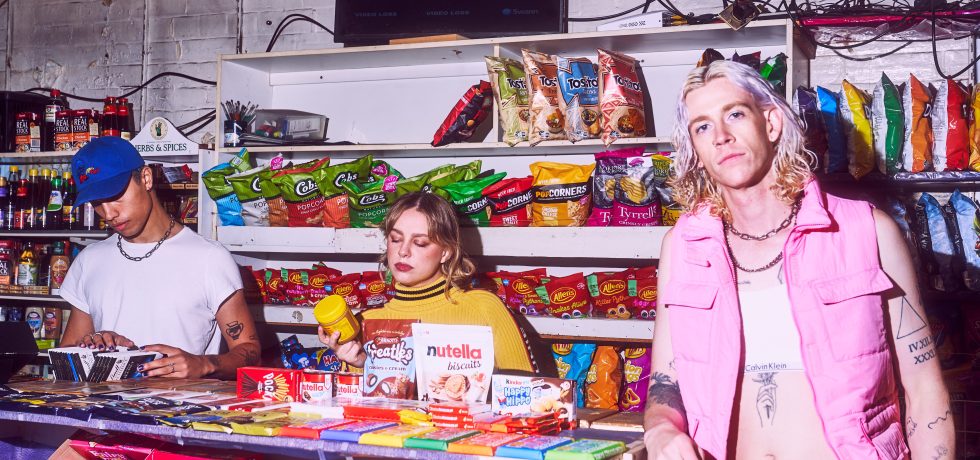 Image of FVNERAL in a grocery store