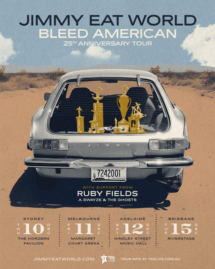 Jimmy Eat World Australia Tour 2026 Poster