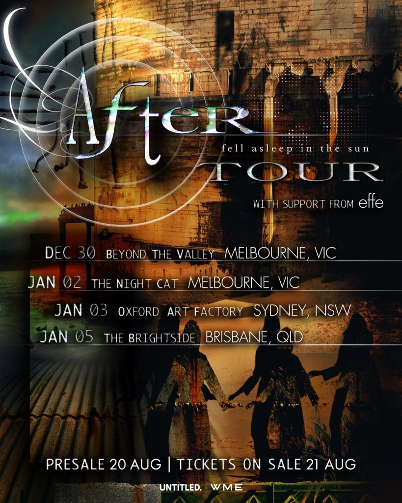 After Aus tour poster