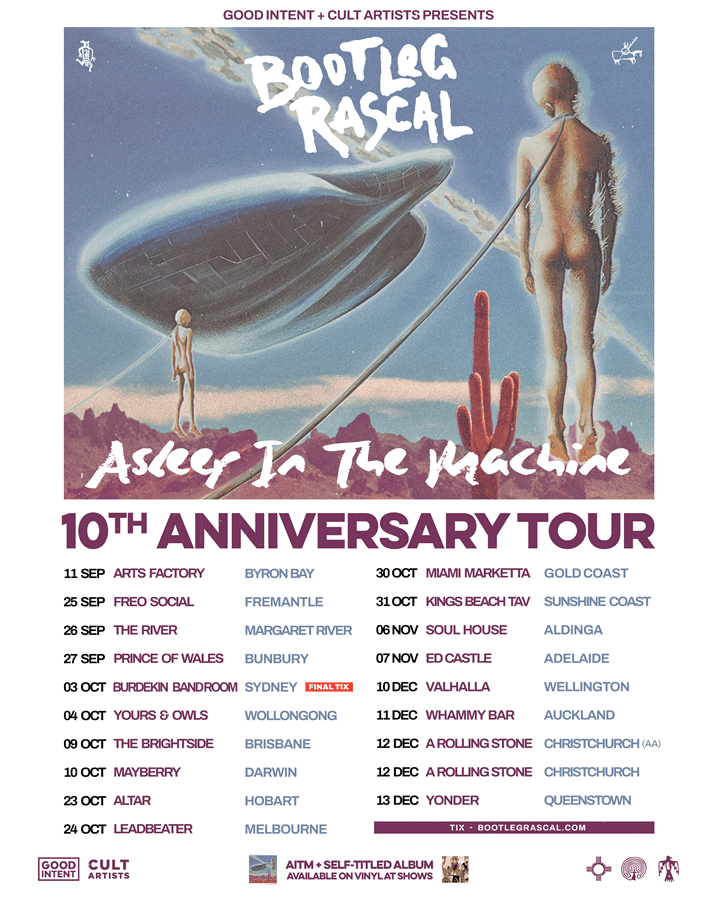 Bootleg Rascal Aus tour poster