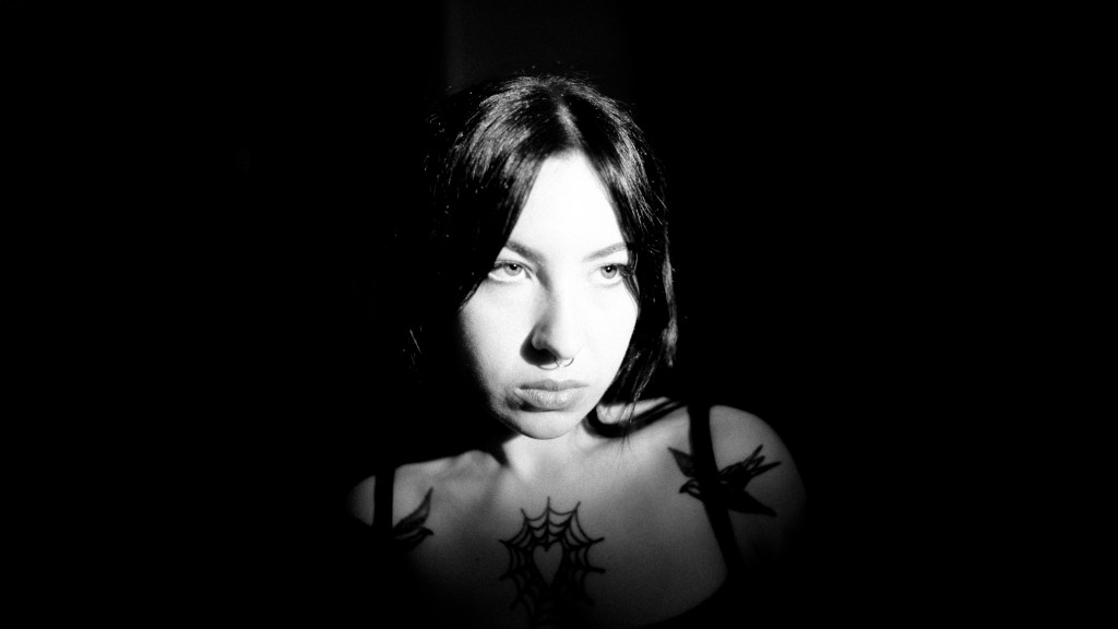 Black and White Image of Milly Strange