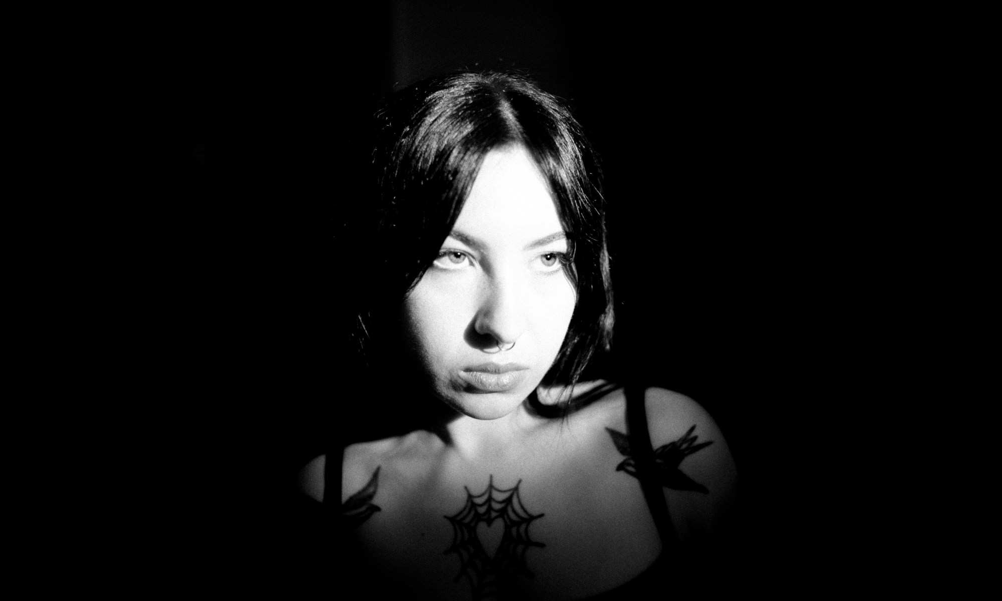 Black and White Image of Milly Strange