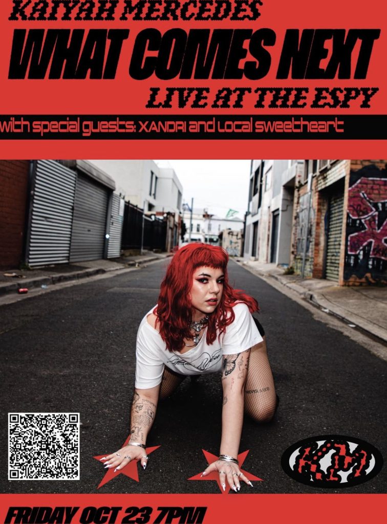kaiyah Mercedes gig poster