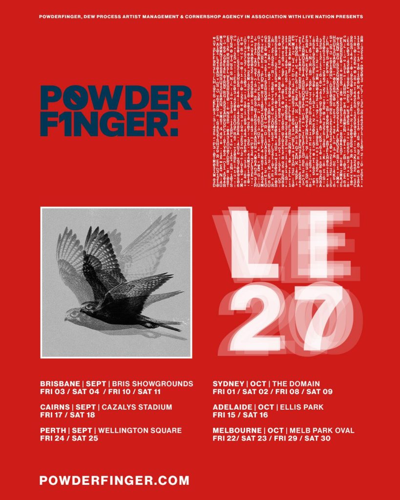 Powderfinger Aus tour poster